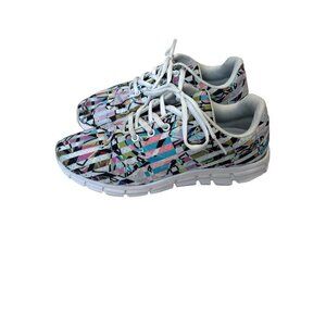 Women's Yes We Vibe Lace Up Shoes, Multi Colored, Size 6